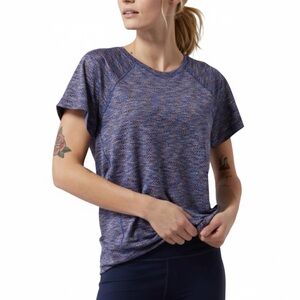 Athleta Ultimate Train Tee Purple Workout Top